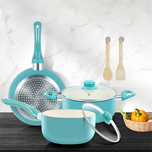Non-Stick Ceramic Cooking Pots Set 7 Pieces