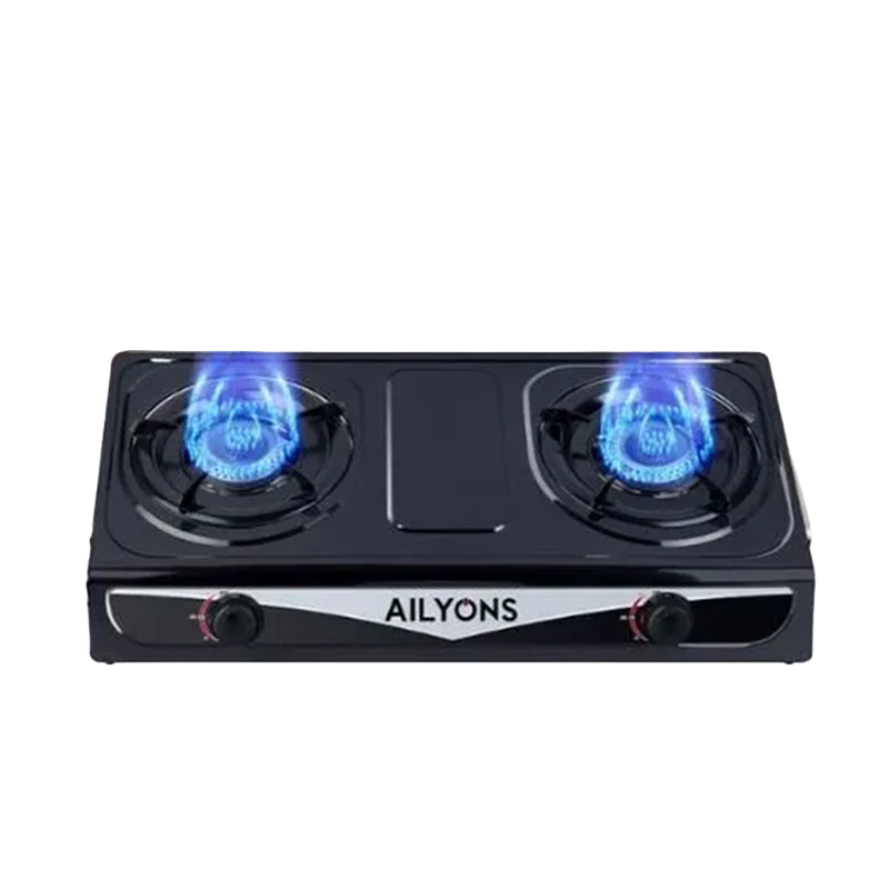 Simbas 2-Burner Stainless Steel Gas Cooker